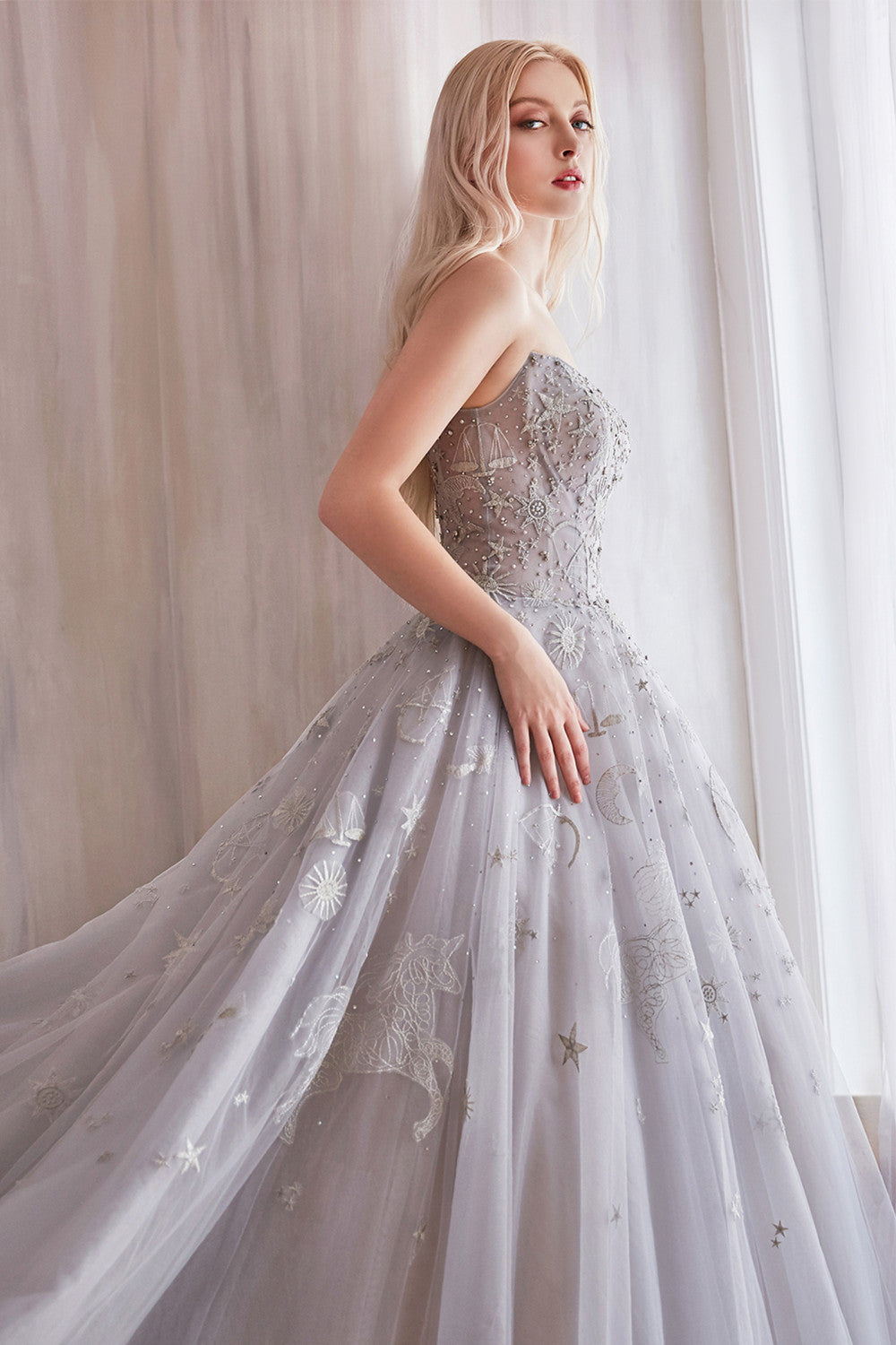 Vestido corse de tulle A&L A0890