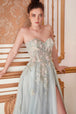 Vestido corse con abertura en la pierna de A&L A1089