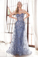 Elegante vestido con capa desmontable CB046 de Ladivine