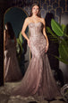 Vestido de sirena sin tirantes CB116 de Ladivine