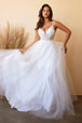 Vestido de novia de tul en capas de Ladivine CD0195W