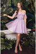 Vestido corto con detalle de manga CD0211 de Ladivine
