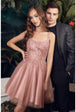 Vestido corto de Tul A-Line CD0212 de Ladivine