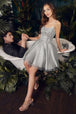 Vestido corto de Tul A-Line CD0212 de Ladivine