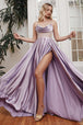 Vestido de corsé satin a línea con adorno de busto CD276 de Ladivine