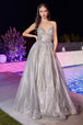 Vestido de gala con brillo en capas CD996 de Ladivine