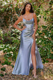 Vestido con capucha satinado CH172
