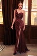 Vestido de lentejuelas de un hombro CH182