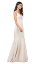 Vestido de Trompeta con Cuello de Trompeta sin Mangas Dancing Queen 2186