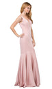 Vestido de Trompeta con Cuello de Trompeta sin Mangas Dancing Queen 2186