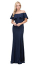 Vestido de fiesta ajustado con volantes en los hombros Dancing Queen 2348