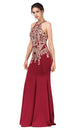 Vestido de Fiesta de Trompeta con Apliques Dorados Dancing Queen 2457