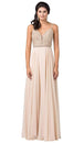Vestido sin mangas de gasa con abalorios joya Dancing Queen 2493