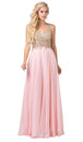 Vestido de gasa con incrustaciones de joyas en el cuerpo Dancing Queen 2494