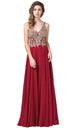 Vestido de gasa con incrustaciones de joyas en el cuerpo Dancing Queen 2494