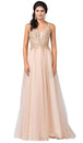Vestido de novia con escote en V y corpiño de pedrería Dancing Queen 2514