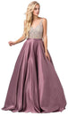 Vestido de fiesta con escote en V y adornos Dancing Queen 2568
