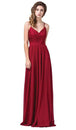 Vestido Largo Cuello V Bordado Sin Mangas Dancing Queen 2571