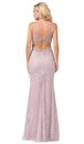 Vestido joya sin mangas con ilusión de cuentas Dancing Queen 2615