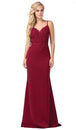 Vestido sin mangas de encaje con escote en V y trompeta Dancing Queen 2620