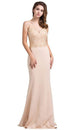 Vestido sin mangas de encaje con escote en V y trompeta Dancing Queen 2620