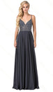 Vestido en V sin mangas con cuentas Dancing Queen 2648