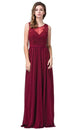 Vestido sin mangas con escote ilusión y abalorios Dancing Queen 2677