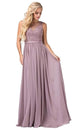 Vestido sin mangas con escote ilusión y abalorios Dancing Queen 2677