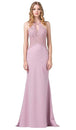 Vestido Largo Halter Bordado Sin Mangas Dancing Queen 2787