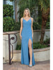 Vestido de fiesta entallado con doble tirante y escote en V Dancing Queen 2905