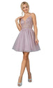Vestido de cóctel línea A con purpurina Dancing Queen 3268