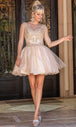 Vestido de Cóctel Corazón Bordado Dancing Queen 3287
