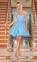 Vestido de cóctel con hombros descubiertos Dancing Queen 3292