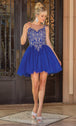 Vestido corto de tul adornado Dancing Queen 3295