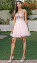 Vestido de Cóctel de Tul con Cuentas en Línea A Dancing Queen 3313