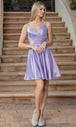 Vestido de cóctel con cuello en V y pliegues Dancing Queen 3320