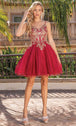 Vestido de cóctel con cuerpo bordado Dancing Queen 3330