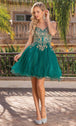 Vestido de cóctel con cuerpo bordado Dancing Queen 3330