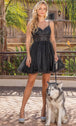 Vestido de cóctel de tul sin mangas Dancing Queen 3336