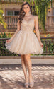 Vestido de cóctel de tul sin mangas Dancing Queen 3336