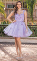 Vestido de Cóctel con Apliques de Corazón Dancing Queen 3338