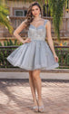 Vestido de Cóctel con Apliques de Corazón Dancing Queen 3338