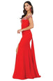 Vestido de fiesta con hombros descubiertos y escote en V Dancing Queen 4004