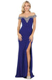 Vestido de fiesta con hombros descubiertos y escote en V Dancing Queen 4004
