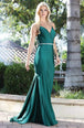 Metallic Strapped Racerback Vestido de Trompeta Dancing Queen 4078
