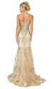 Vestido de fiesta de sirena con corpiño transparente y adornos Dancing Queen 4118