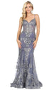 Vestido de fiesta de sirena con corpiño transparente y adornos Dancing Queen 4118