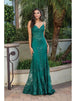 Vestido de fiesta de sirena con corpiño transparente y adornos Dancing Queen 4118