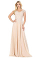 Vestido de encaje floral de manga ancha con corpiño Dancing Queen 4122