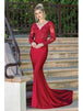 Vestido de noche con festón bordado Dancing Queen 4124